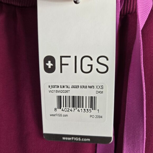 Figs Size XXS/Tall Pink Boston Slim Tall Jogger Scrub Pants 840247413351 NWT - Picture 5 of 7